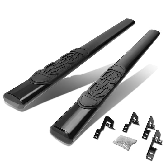 ESTRIBOS 6" - OVAL - STRAIGHT - 04-14 FORD F-150 - REGULAR CAB - BLACK