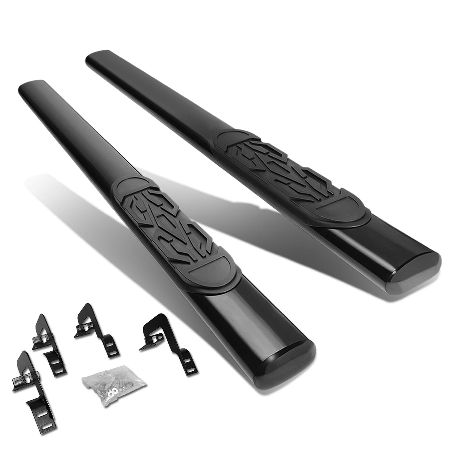 ESTRIBOS 6" - OVAL - STRAIGHT - 04-14 FORD F-150 - REGULAR CAB - BLACK