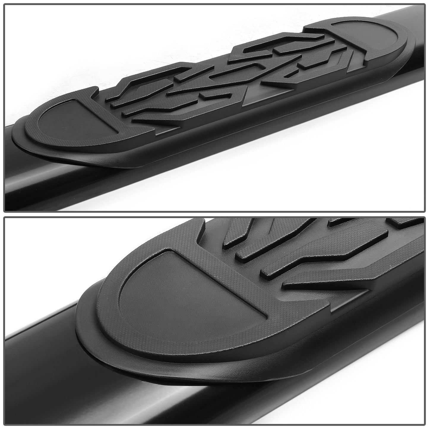 ESTRIBOS 6" - OVAL - STRAIGHT - 99-16 FORD F-250, F-350, F-450, F-550 SUPER DUTY - CREW CAB - BLACK