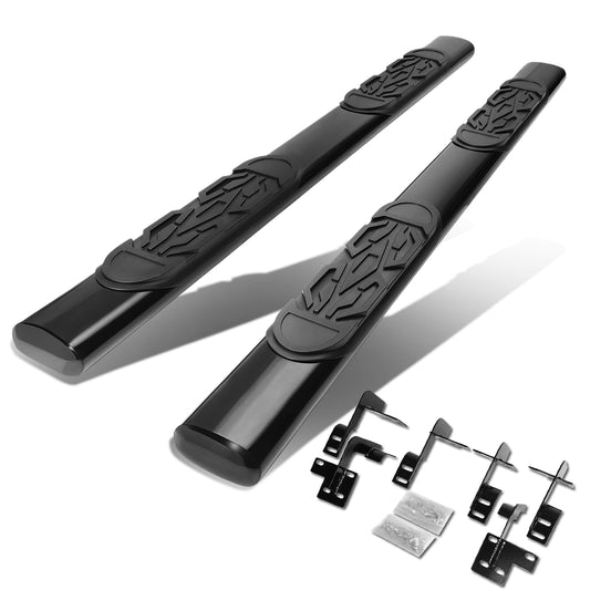 ESTRIBOS 6" - OVAL - STRAIGHT - 2019 DODGE RAM 1500 - EXTENDED CAB - BLACK