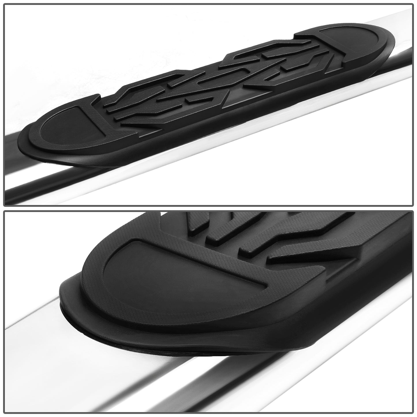 ESTRIBOS 6" - OVAL - STRAIGHT - 2019 DODGE RAM 1500 - EXTENDED CAB - SILVER