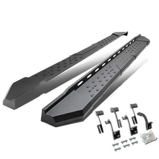 ESTRIBOS 5.5" - STRAIGHT - W/ MOUNTING BRACKETS - 09-17 DODGE RAM 1500 - CREW CAB - BLACK