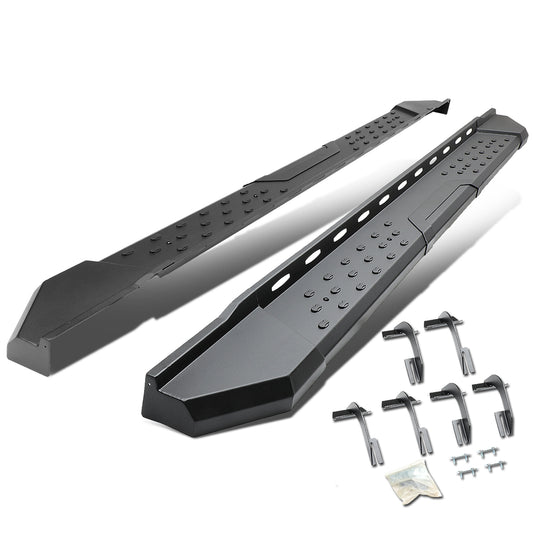 ESTRIBOS 5.5" - STRAIGHT - W/ MOUNTING BRACKETS - 15-17 FORD F-150 - CREW CAB - BLACK