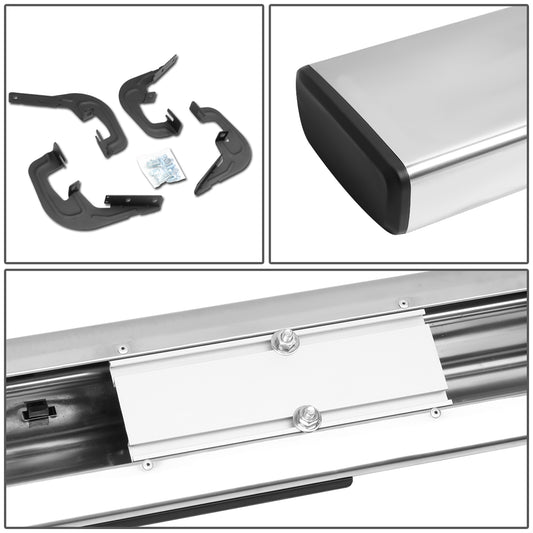 ESTRIBOS 6" - STRAIGHT - 07-18 CHEVY SILVERADO 1500, GMC SIERRA 1500 / 07-19 CHEVY SILVERADO 2500HD, 3500HD, GMC SIERRA 2500HD, 3500HD - STANDARD CAB - SILVER