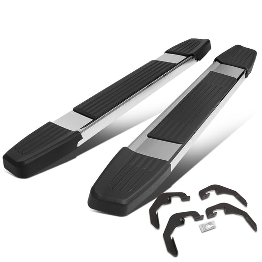 ESTRIBOS 5.25" - 07-18 CHEVY SILVERADO 1500, GMC SIERRA 1500 / 07-19 CHEVY SILVERADO 2500HD, SILVERADO 3500HD, GMC SIERRA 2500HD, SIERRA 3500HD - STANDARD CAB - CHROME / BLACK