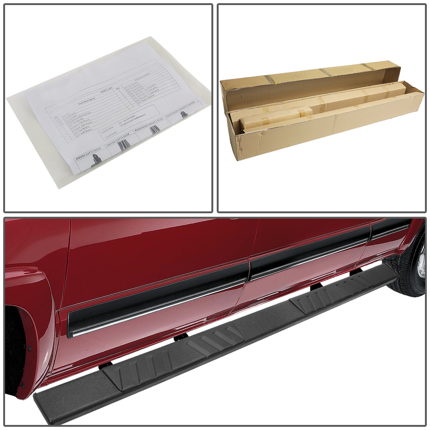 ESTRIBOS 5" - 07-21 TOYOTA TUNDRA - CREWMAX - BLACK