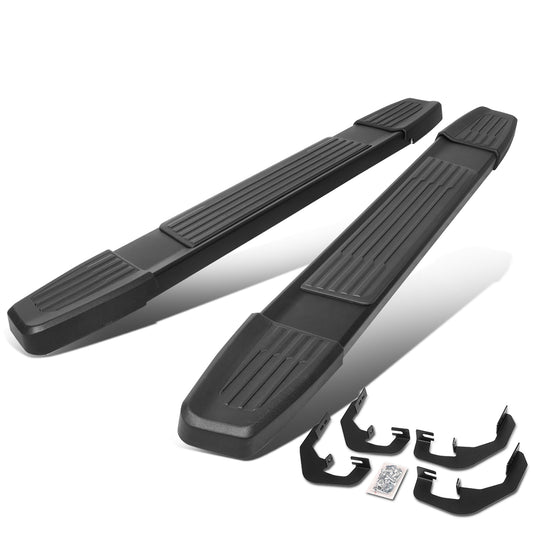 ESTRIBOS 6" - ALUMINUM - 07-18 CHEVY SILVERADO 1500, GMC SIERRA 1500 / 07-19 CHEVY SILVERADO 2500HD, SILVERADO 3500HD, GMC SIERRA 2500HD, SIERRA 3500HD - REGULAR CAB - BLACK