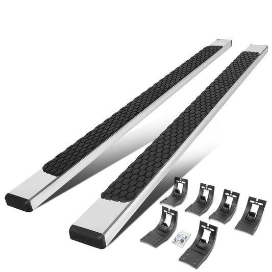 ESTRIBOS 5" - HONEYCOMB STEP PAD - 09-18 DODGE RAM 1500 / 11-20 DODGE RAM 2500, 3500 / 2019 DODGE RAM 1500 CLASSIC - CREW CAB - CHROME / BLACK