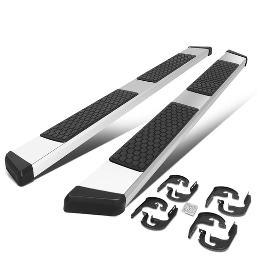 ESTRIBOS 5.5" - HONEYCOMB STEP PAD - 04-14 FORD F-150 - CREW CAB - CHROME / BLACK