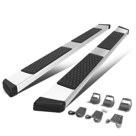 ESTRIBOS 5.5" - HONEYCOMB STEP PAD - 15-20 FORD F-150 / 17-20 FORD F-250, F-350 - EXTENDED CAB - CHROME / BLACK