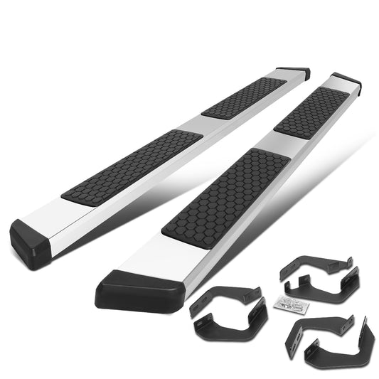 ESTRIBOS 5.5" - HONEYCOMB STEP PAD - 07-21 TOYOTA TUNDRA - DOUBLE CAB - CHROME / BLACK