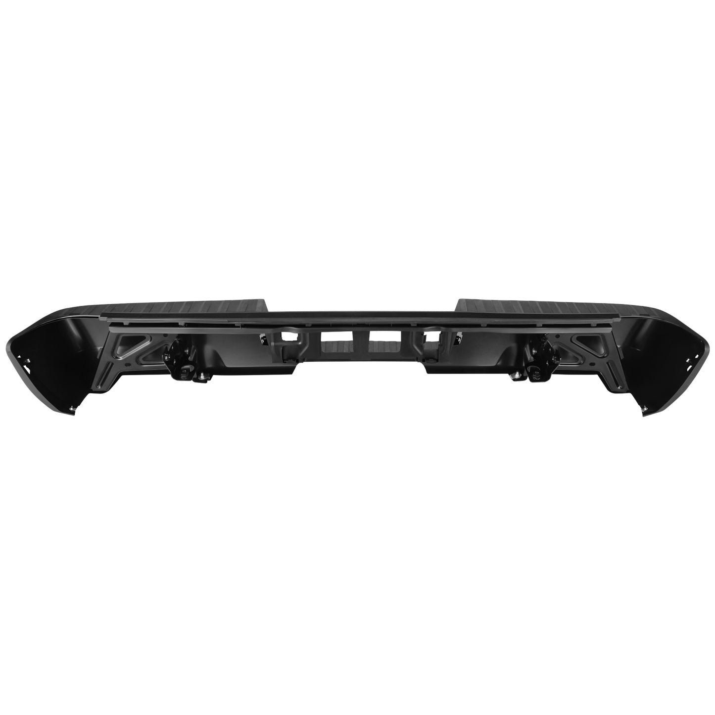 DEFENSA TRASERA BLACK - 14-18 CHEVROLET SILVERADO 1500 / 19 CHEVROLET SILVERADO 1500 LD / 14-18 GMC SIERRA 1500 / 19 GMC SIERRA 1500 LIMITED - WITHOUT REAR PARKING SENSOR HOLES