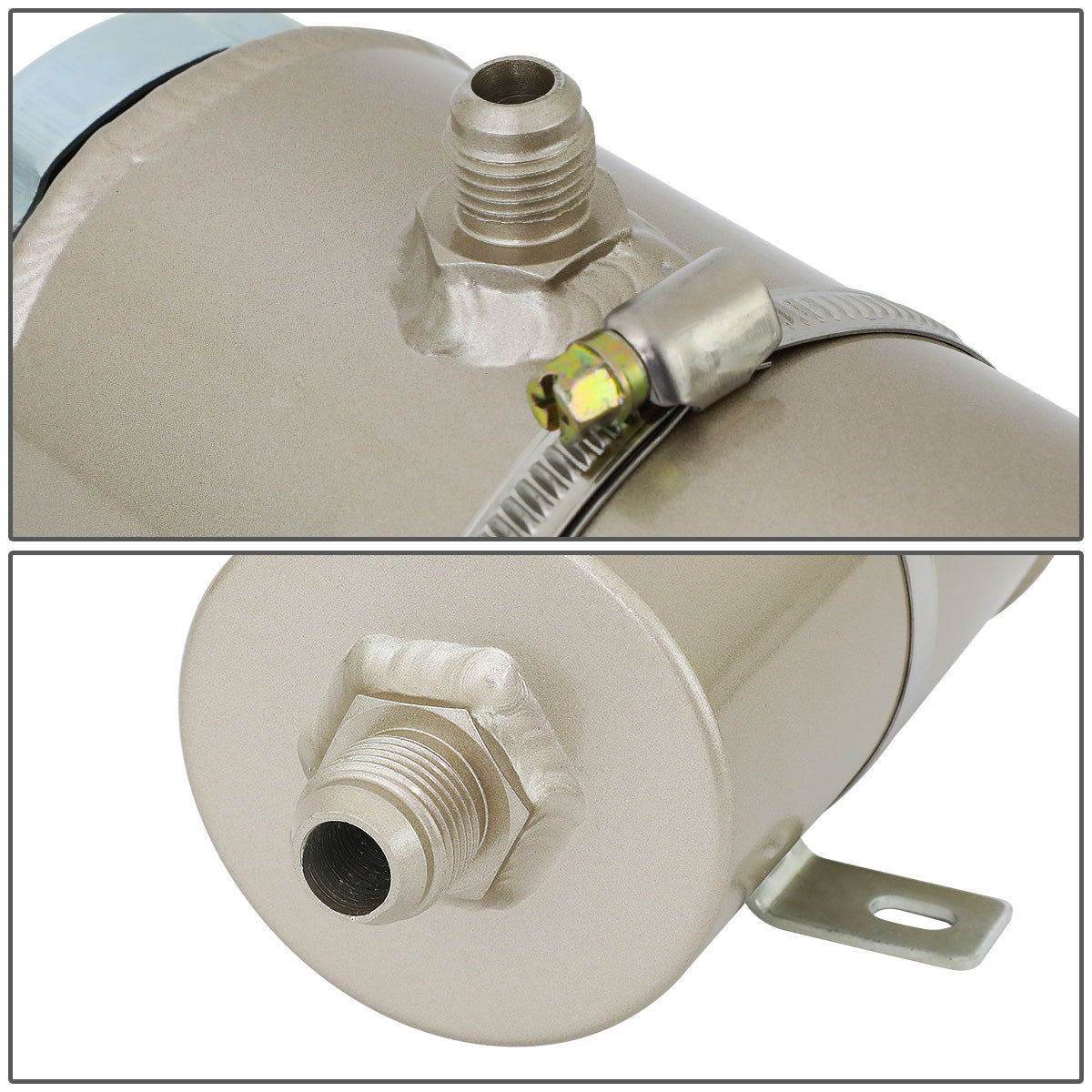 DEPOSITO DE ALUMINIO ALUMINUM - UNIVERSAL POWER STEERING RESERVOIR - MODIFICATIONS REQUIRED FOR INSTALLATION