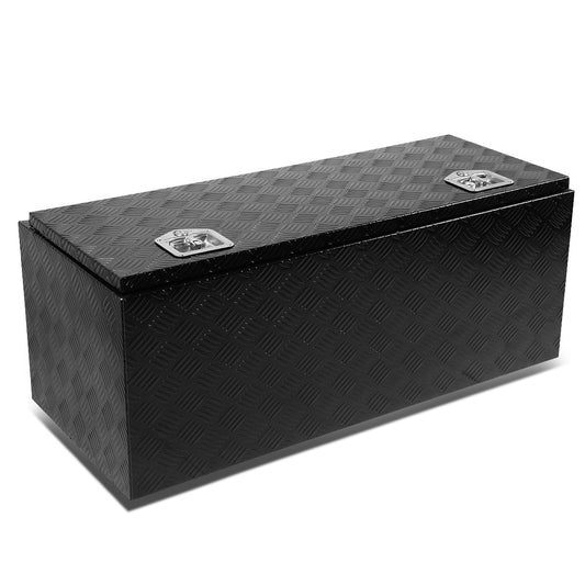 CAJA DE HERRAMIENTAS UNIVERSAL - TRUCK / TRAILER - W/ LOCK & KEY - ALUMINUM - 42" X 18" X 17" - BLACK
