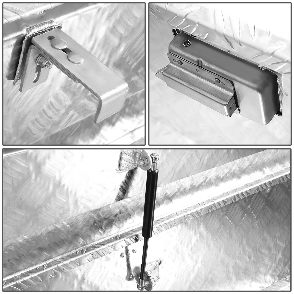 CAJA DE HERRAMIENTAS TRUCK CROSSOVER - W/ LOCK & KEY - ALUMINUM - 69" X 12" X 14" - SILVER