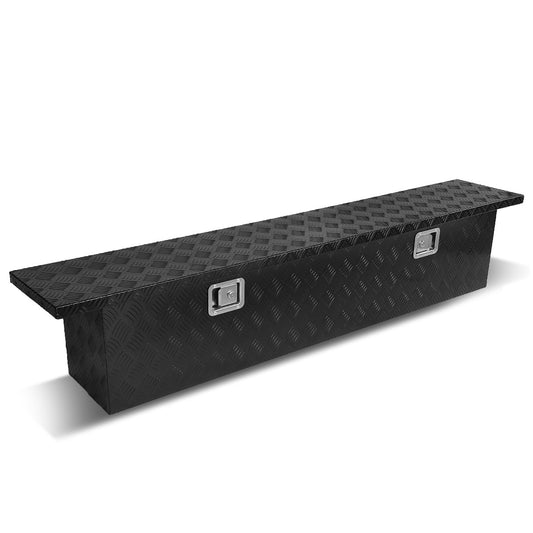 CAJA DE HERRAMIENTAS TRUCK CROSSOVER - W/ LOCK & KEY - ALUMINUM - 69" X 12" X 14" - BLACK