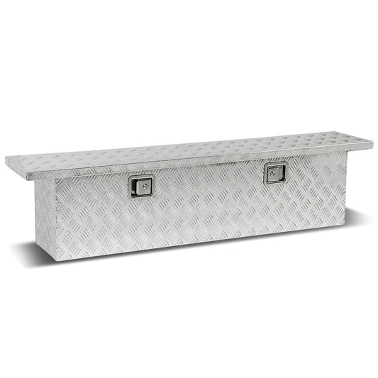 CAJA DE HERRAMIENTAS TRUCK CROSSOVER - W/ LOCK & KEY - ALUMINUM - 69" X 12" X 16" - SILVER