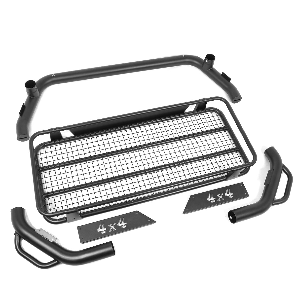 PORTAEQUIPAJE ROLL BAR ROLL BAR + CARGO CARRIER BASKET - 15-19 TOYOTA TACOMA, CHEVY COLORADO, GMC CANYON - BLACK