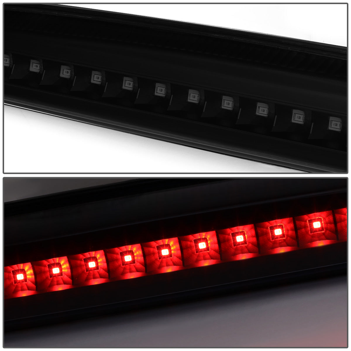 LUZ DE FRENO 03-06 DODGE RAM 2500, 3500 - FITS MODELS WITH OEM TAIL GATE LAMP - LED - BLACK / SMOKE