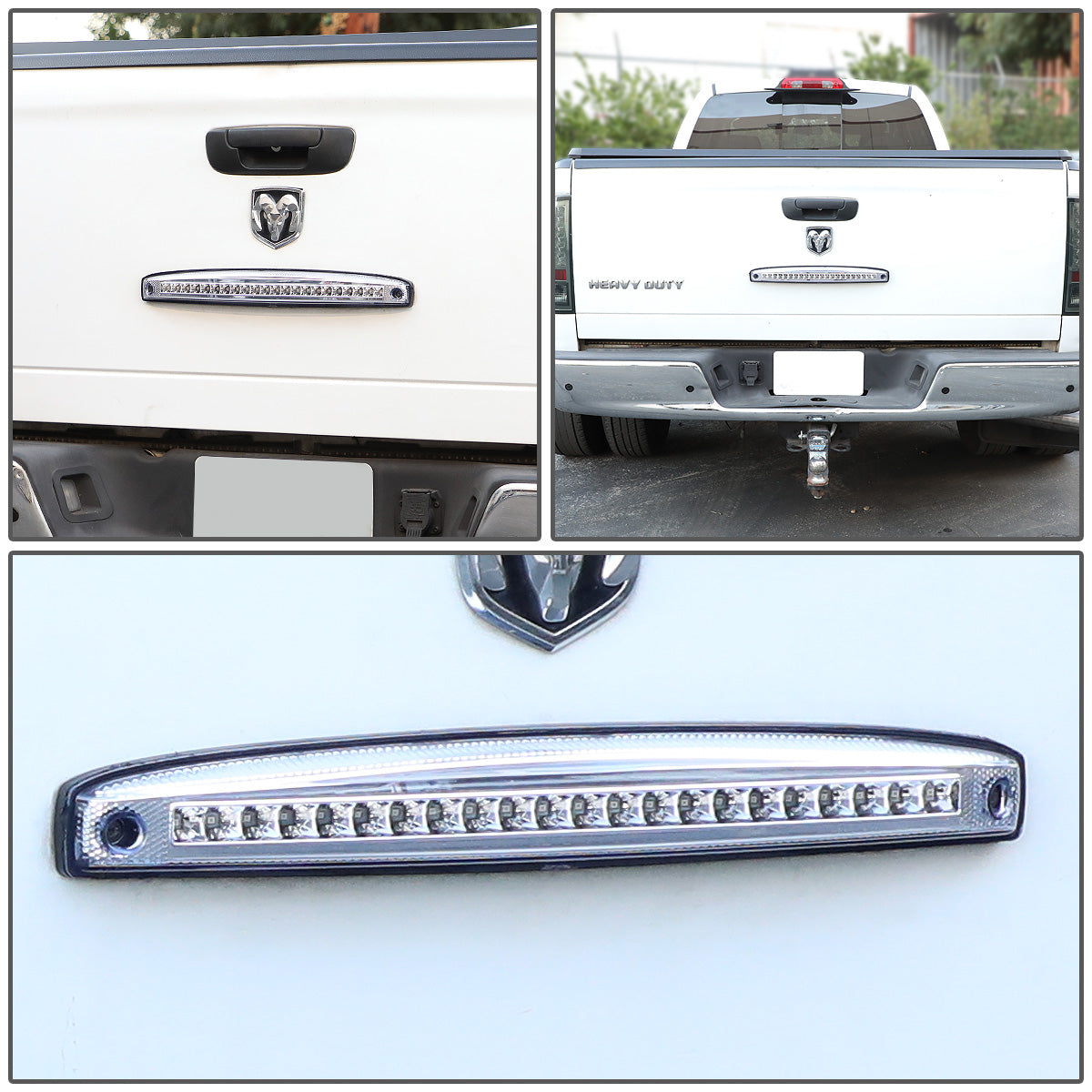 LUZ DE FRENO 03-06 DODGE RAM 2500, 3500 - FITS MODELS WITH OEM TAIL GATE LAMP - LED - CHROME