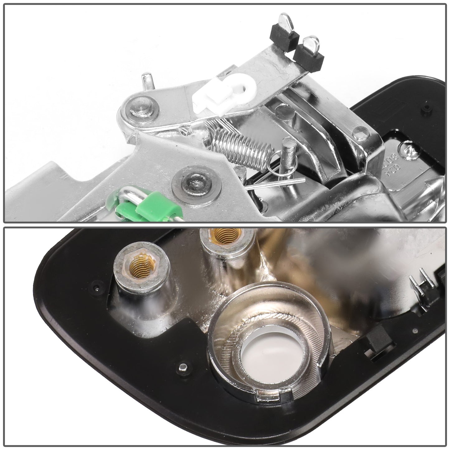 MANIJA DOOR HANDLE COVERS - CHEVY COLORADO 04-12/GMC CANYON 04-12 - ABS PLASTIC / STAINLESS STEEL - CHROME