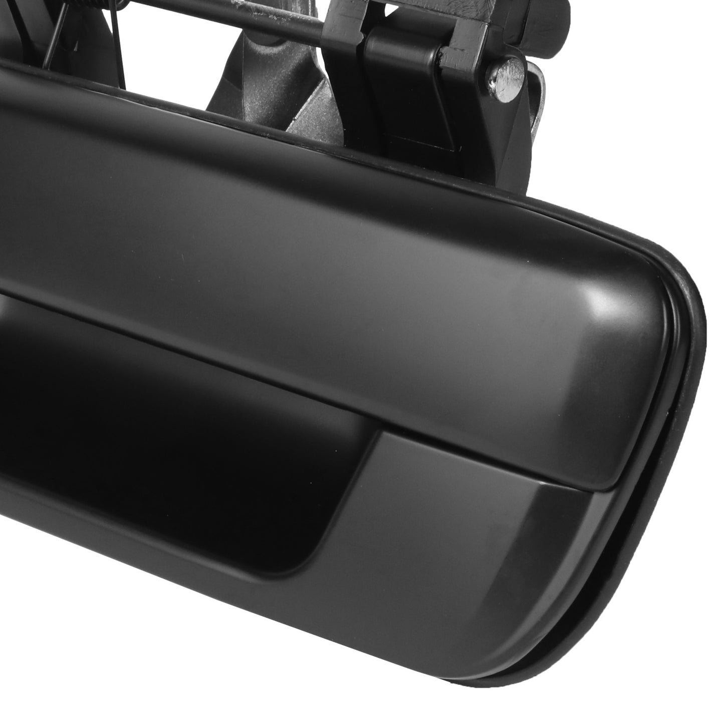 MANIJA DOOR HANDLE COVERS - CHEVY COLORADO 04-12/GMC CANYON 04-12 - ABS PLASTIC / STAINLESS STEEL - SMOOTH BLACK
