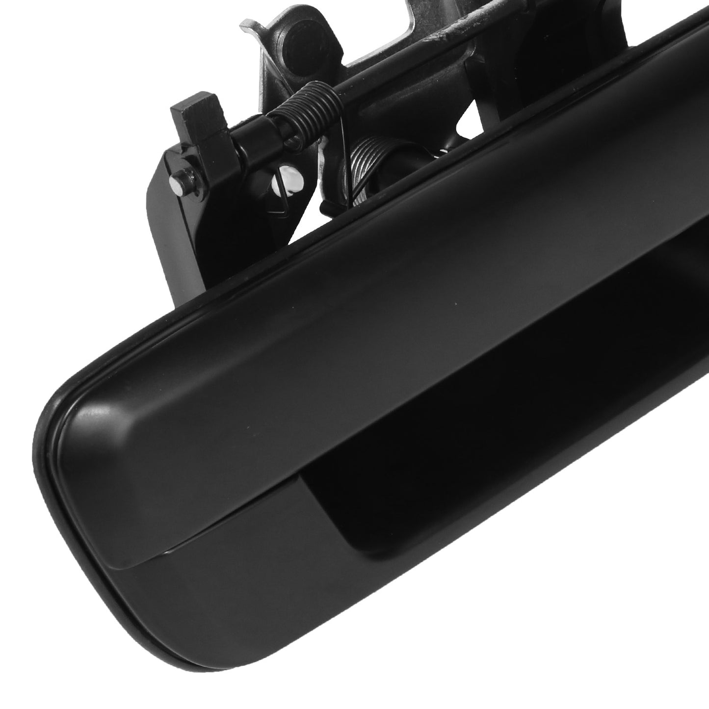 MANIJA DOOR HANDLE COVERS - CHEVY COLORADO 04-12/GMC CANYON 04-12 - ABS PLASTIC / STAINLESS STEEL - SMOOTH BLACK