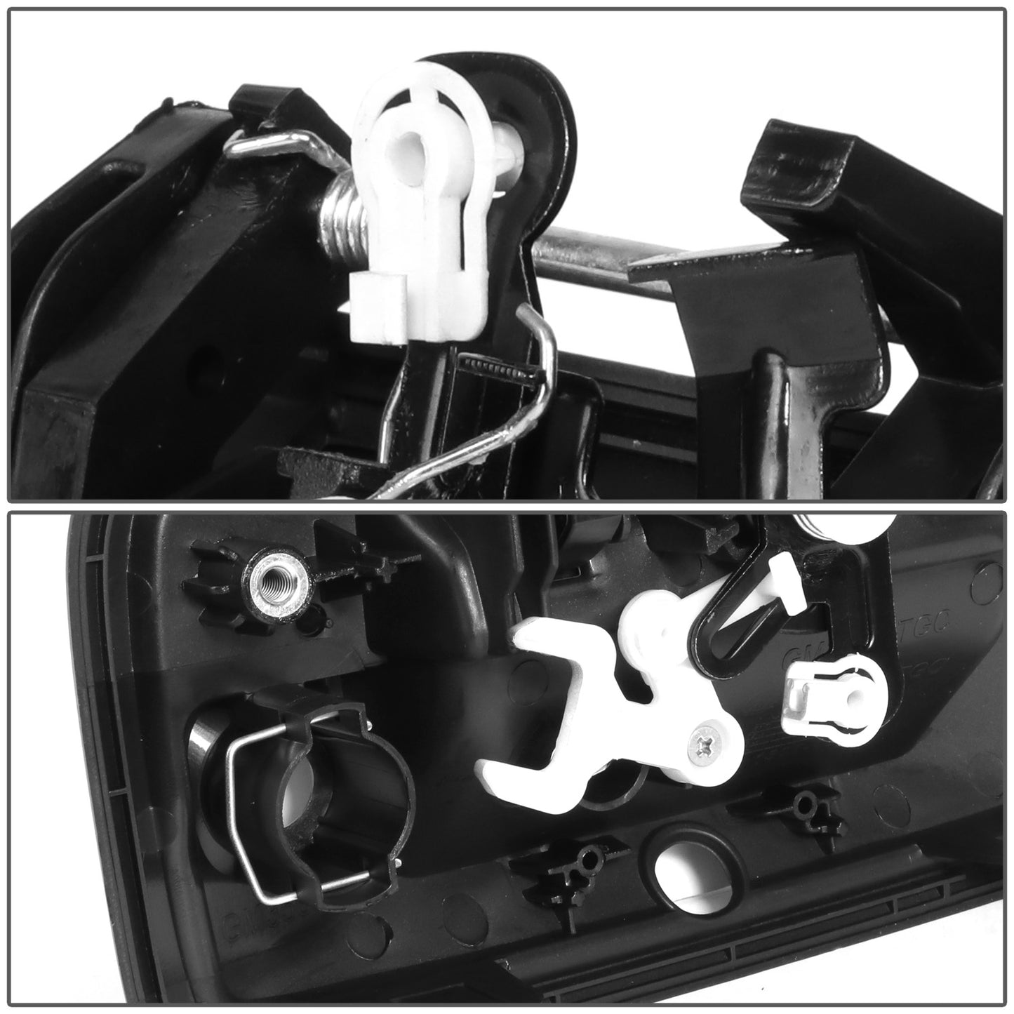 MANIJA DOOR HANDLE COVERS - CHEVY COLORADO 15-19/GMC CANYON 15-20 - ABS PLASTIC / STAINLESS STEEL - PRIMERED BLACK