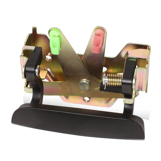 MANIJA DOOR HANDLE COVERS - DODGE DAKOTA 97-10/MITSUBISHI RAIDER 06-09/RAM DAKOTA 11 - ABS PLASTIC / STAINLESS STEEL - SMOOTH BLACK