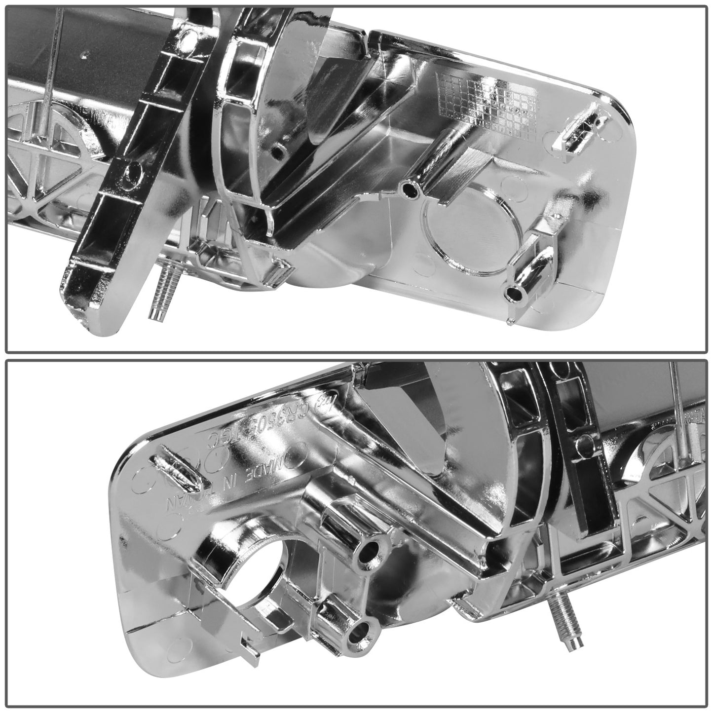 MANIJA DOOR HANDLE COVERS - 09-21 RAM 1500-3500 - ABS PLASTIC / STAINLESS STEEL - CHROME