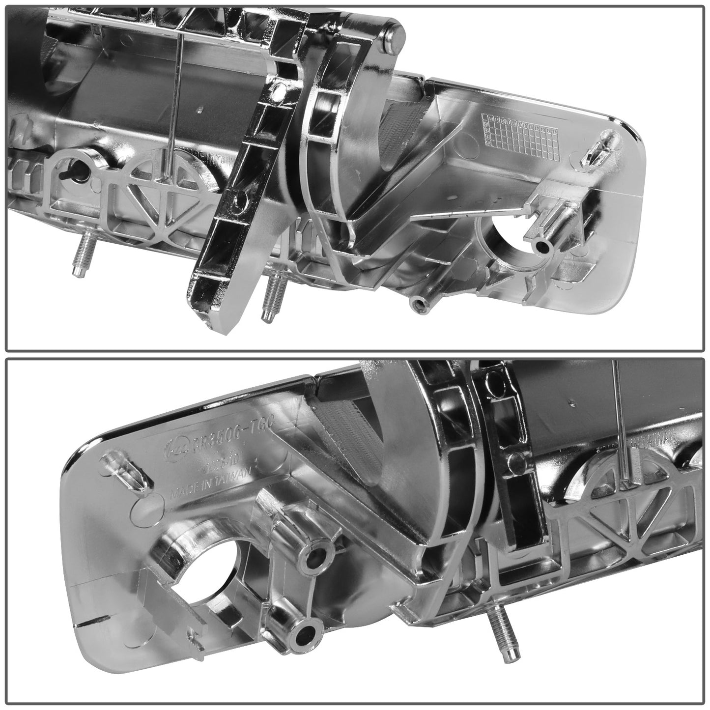 MANIJA DOOR HANDLE COVERS - 09-21 RAM 1500-3500 - ABS PLASTIC / STAINLESS STEEL - CHROME