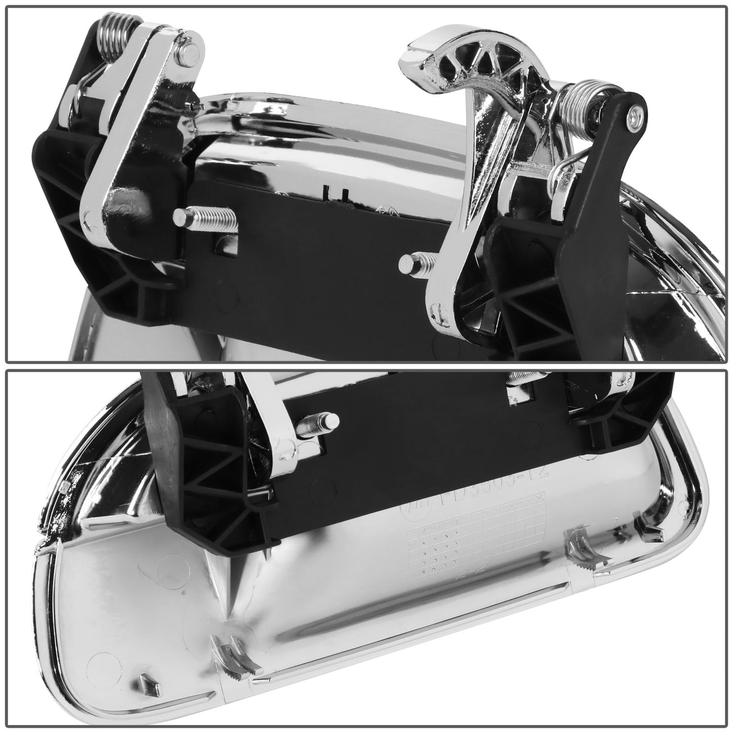 MANIJA DOOR HANDLE COVERS - 97-04 FORD F150/F250-F550 SD - ABS PLASTIC / STAINLESS STEEL - CHROME