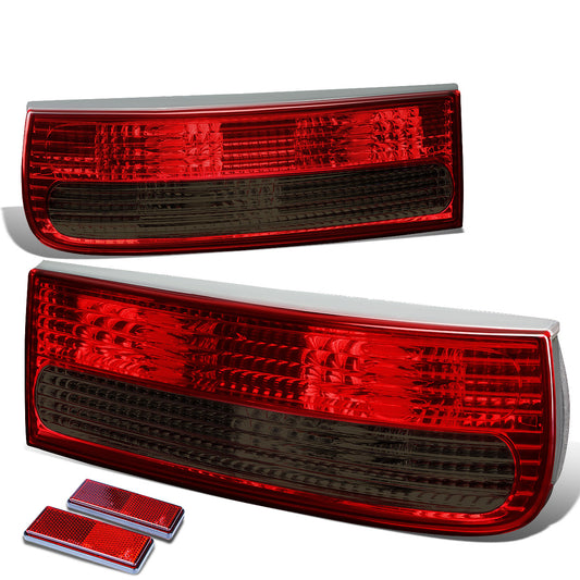 FAROS TRASEROS 14-16 TOYOTA COROLLA SEDAN - 3D - LED / HALOGEN - RED / SMOKE