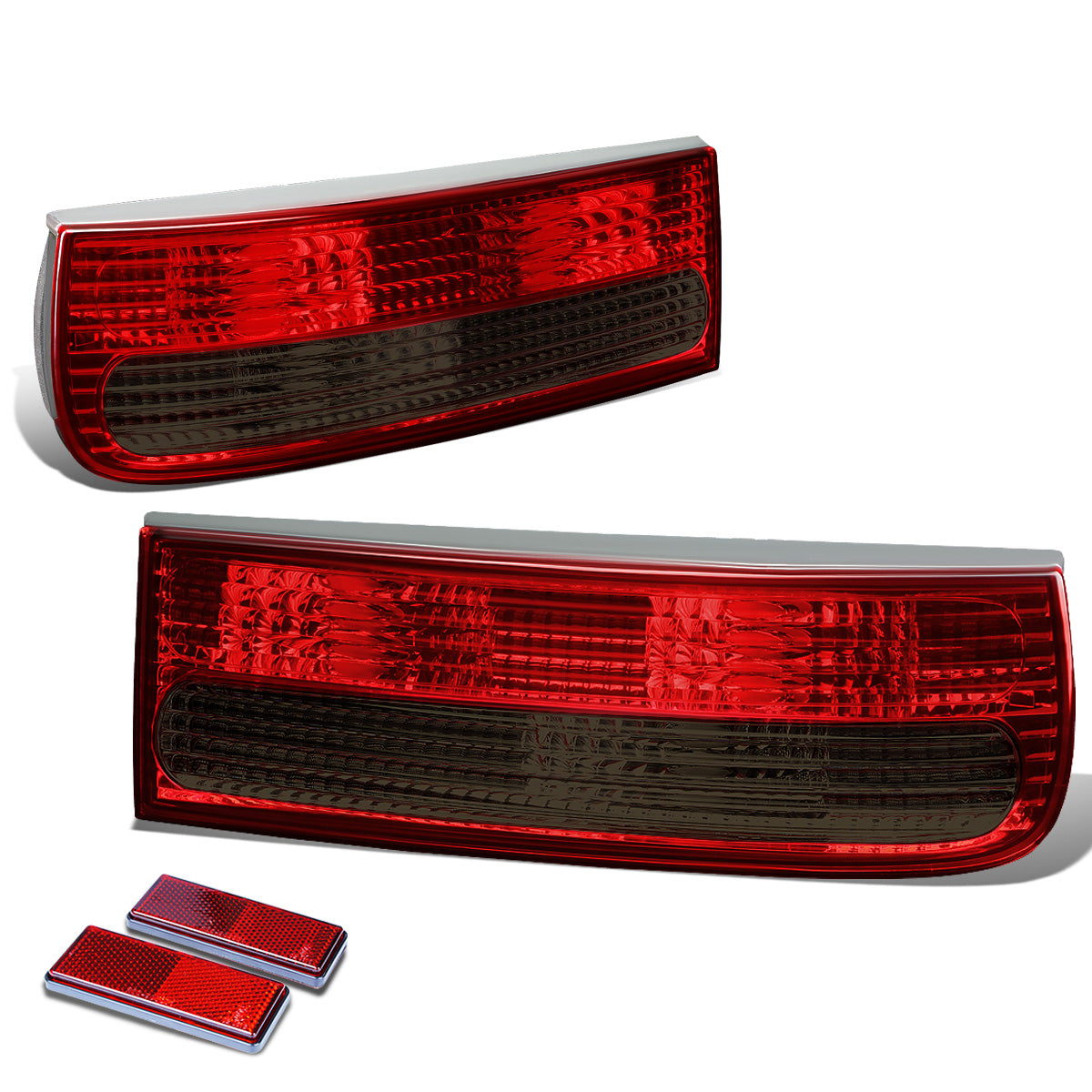 FAROS TRASEROS 14-16 TOYOTA COROLLA SEDAN - 3D - LED / HALOGEN - RED / SMOKE