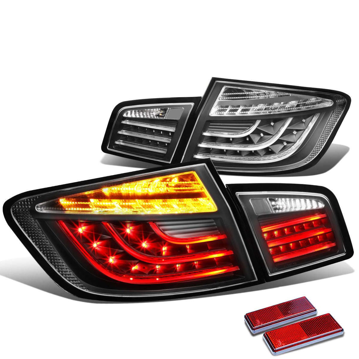 FAROS TRASEROS 11-13 BMW 528I , 528I XDRIVE , 535I , 535I XDRIVE , 550I , 550I XDRIVE / 12-13 BMW 530I , M5 - 3D - LED - CHROME / CLEAR