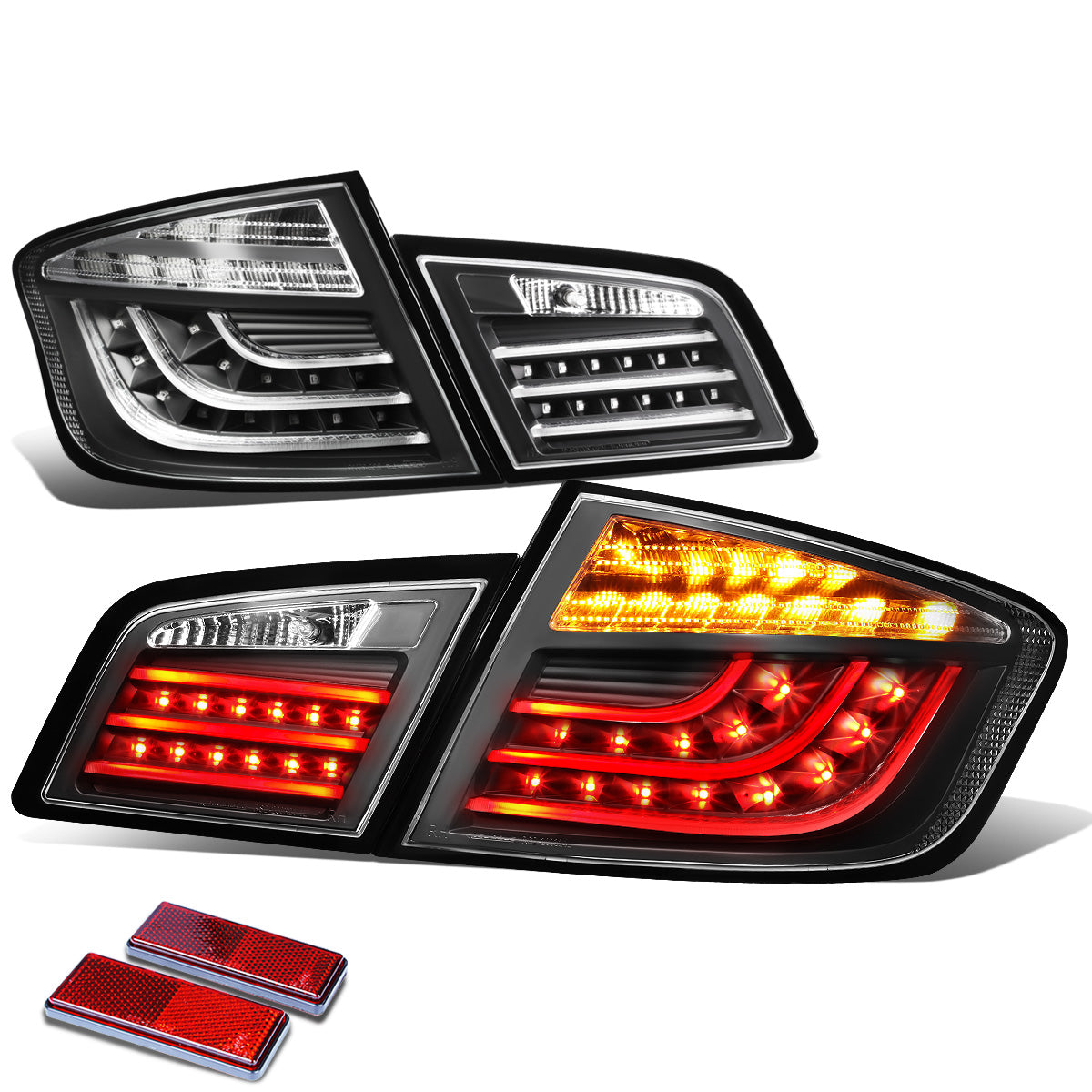 FAROS TRASEROS 11-13 BMW 528I , 528I XDRIVE , 535I , 535I XDRIVE , 550I , 550I XDRIVE / 12-13 BMW 530I , M5 - 3D - LED - CHROME / CLEAR