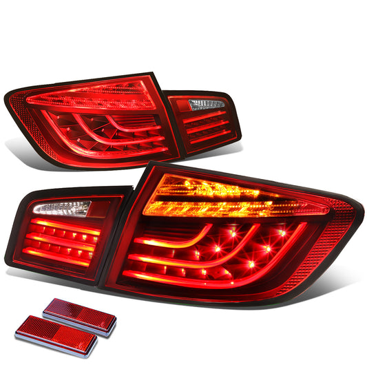 FAROS TRASEROS 11-13 BMW 528I , 528I XDRIVE , 535I , 535I XDRIVE , 550I , 550I XDRIVE / 12-13 BMW 530I , M5 - 3D - LED - RED / CLEAR