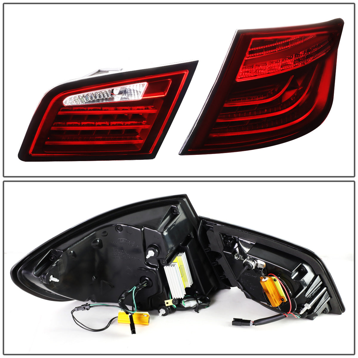 FAROS TRASEROS 11-13 BMW 528I , 528I XDRIVE , 535I , 535I XDRIVE , 550I , 550I XDRIVE / 12-13 BMW 530I , M5 - 3D - LED - RED / CLEAR