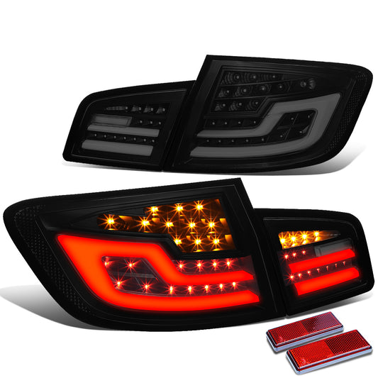 FAROS TRASEROS 14-16 BMW 520I / 11-16 BMW 528I & XDRIVE / 11-16 BMW 535I & XDRIVE / 11-16 BMW 550I & XDRIVE / 12-17 BMW M5 - FITS 4-DOOR SEDAN MODELS ONLY - 3D - LED - BLACK / SMOKD