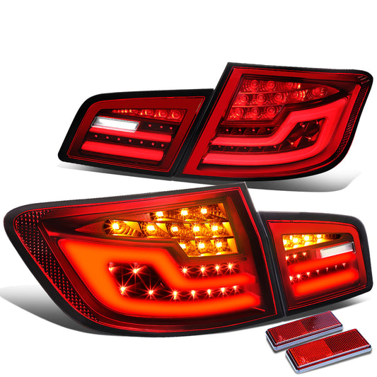 FAROS TRASEROS 14-16 BMW 520I / 11-16 BMW 528I & XDRIVE / 11-16 BMW 535I & XDRIVE / 11-16 BMW 550I & XDRIVE / 12-17 BMW M5 - FITS 4-DOOR SEDAN MODELS ONLY - 3D - LED - RED / CLEAR
