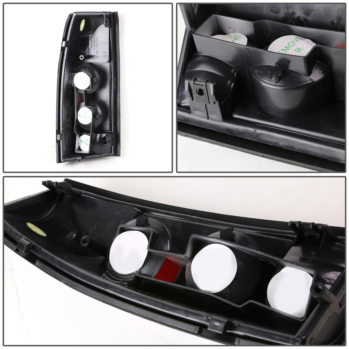 FAROS TRASEROS 88-99 CHEVY C1500 , K1500 / 88-00 CHEVY C2500 , K2500 , K3500 / 88-01 CHEVY C3500 / 92-99 CHEVY SUBURBAN C1500 , 2500 , K1500 , K2500 / 92-94 CHEVY BLAZER / 95-99 CHEVY TAHOE , 99-00 CADILLAC ESCALADE / 200 CHEVY TAHOE - ALTEZZA - BLACK