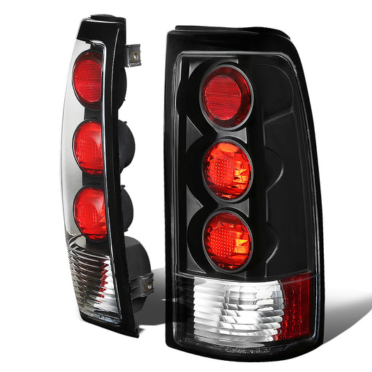 FAROS TRASEROS 99-02 CHEVY SILVERADO 1500 , 2500 / 99-03 GMC SIERRA 1500 , 2500 / 01-02 CHEVY SILVERADO 1500HD , 2500HD , 3500 / 01-03 GMC SIERRA 1500HD , 2500HD , 3500 - ALTEZZA - BLACK