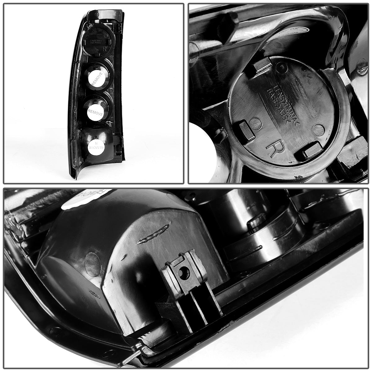 FAROS TRASEROS 99-02 CHEVY SILVERADO 1500 , 2500 / 99-03 GMC SIERRA 1500 , 2500 / 01-02 CHEVY SILVERADO 1500HD , 2500HD , 3500 / 01-03 GMC SIERRA 1500HD , 2500HD , 3500 - ALTEZZA - BLACK