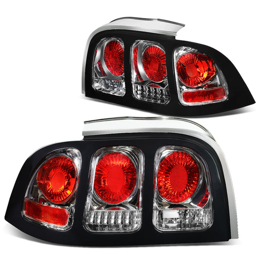 FAROS TRASEROS 94-98 FORD MUSTANG - ALTEZZA - CHROME