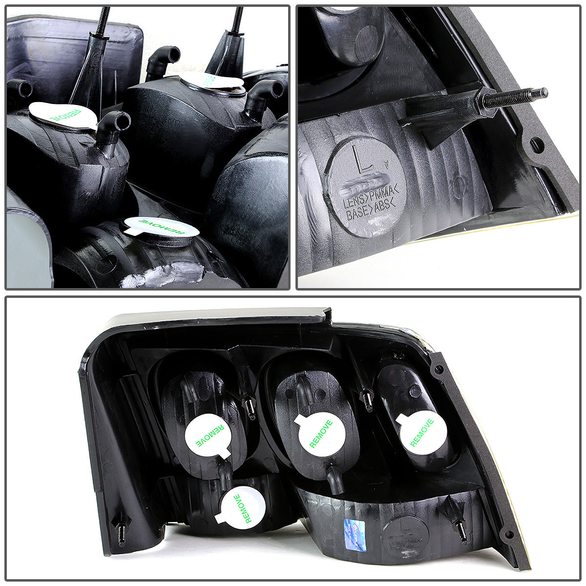 FAROS TRASEROS 99-04 FORD MUSTANG - ALTEZZA - BLACK