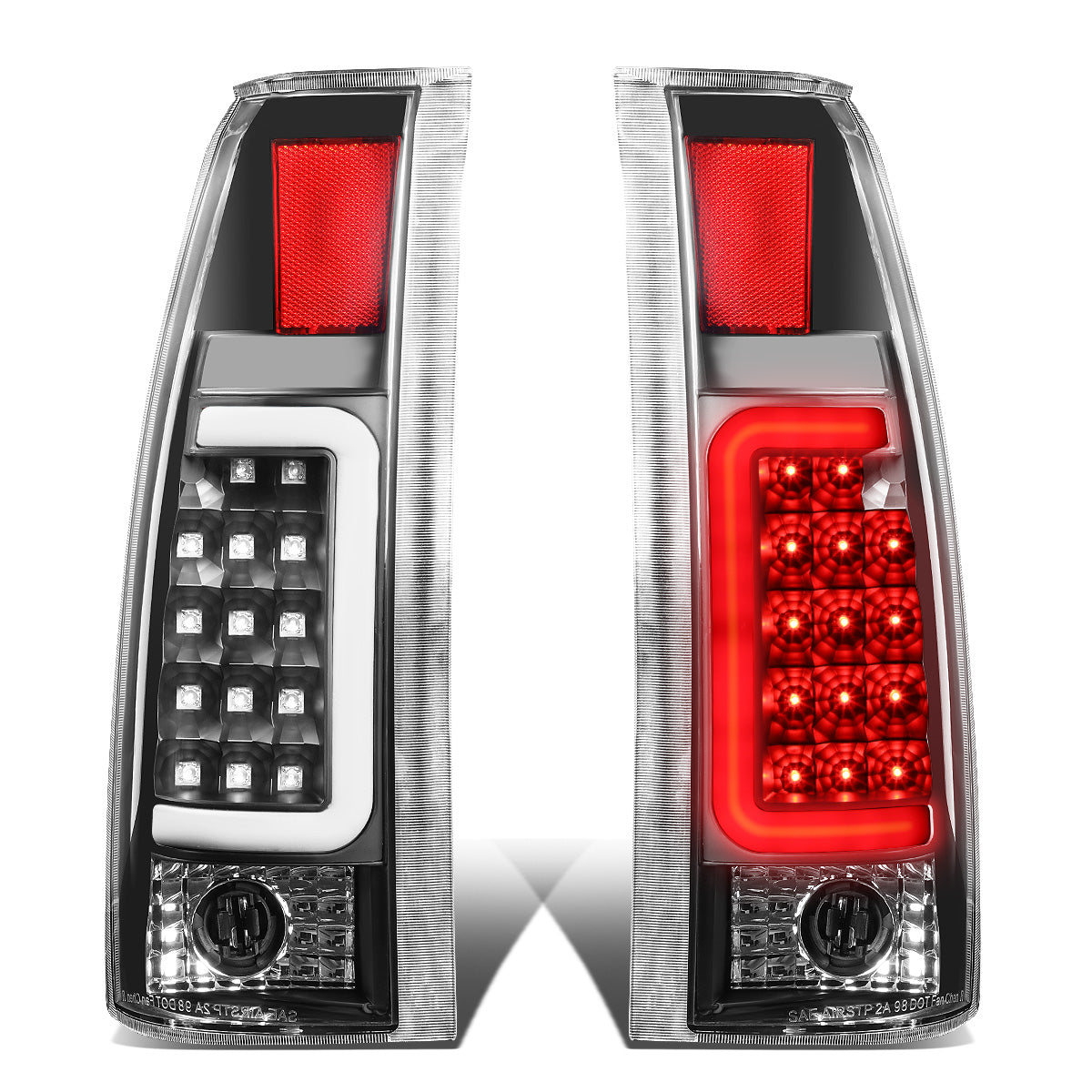 FAROS TRASEROS 88-99 CHEVY C1500 , K1500 / 88-00 CHEVY C2500 , K2500 , K3500 / 88-01 CHEVY C3500 / 92-99 CHEVY SUBURBAN C1500 , 2500 , K1500 , K2500 / 92-94 CHEVY BLAZER / 95-99 CHEVY TAHOE , 99-00 CADILLAC ESCALADE / 200 CHEVY TAHOE - 3D - U-HALO LED -