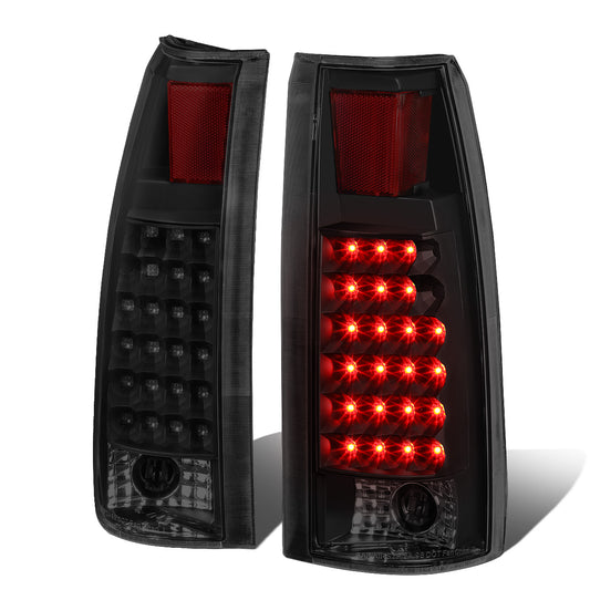 FAROS TRASEROS 89-90 CHEVY C1500 , C2500 , C3500 / 1990 CHEVY K1500 , K2500 , K3500 , GMC C1500 , C2500 , C3500 - LED - BLACK / SMOKE