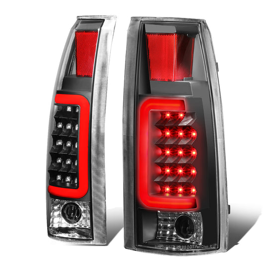 FAROS TRASEROS 88-99 CHEVY C1500 , K1500 / 88-00 CHEVY C2500 , K2500 , K3500 / 88-01 CHEVY C3500 / 92-99 CHEVY SUBURBAN C1500 , 2500 , K1500 , K2500 / 92-94 CHEVY BLAZER / 95-99 CHEVY TAHOE , 99-00 CADILLAC ESCALADE / 200 CHEVY TAHOE - RED C-BAR - 3D LED