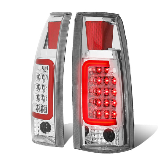 FAROS TRASEROS 88-99 CHEVY C1500 , K1500 / 88-00 CHEVY C2500 , K2500 , K3500 / 88-01 CHEVY C3500 / 92-99 CHEVY SUBURBAN C1500 , 2500 , K1500 , K2500 / 92-94 CHEVY BLAZER / 95-99 CHEVY TAHOE , 99-00 CADILLAC ESCALADE / 200 CHEVY TAHOE - RED C-BAR - 3D LED