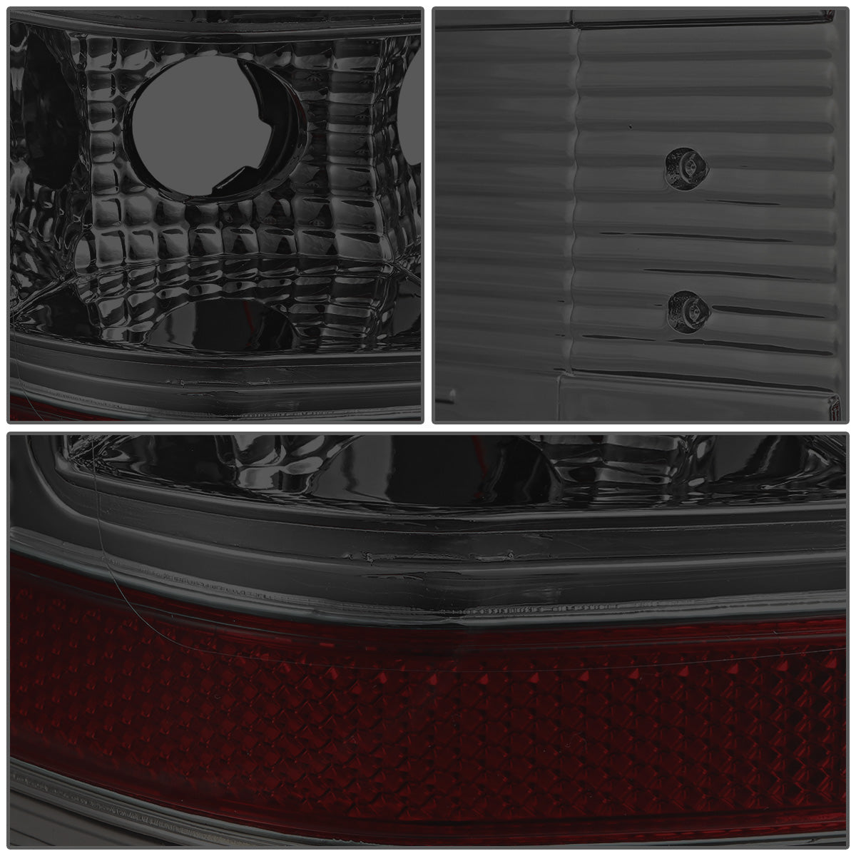FAROS TRASEROS 07-13 CHEVY SILVERADO 1500 , GMC SIERRA 1500 / 07-14 CHEVY SILVERADO 2500HD , 3500HD , GMC SIERRA 2500HD , 3500HD - RED 3D STRIP - LED - CHROME / SMOKE